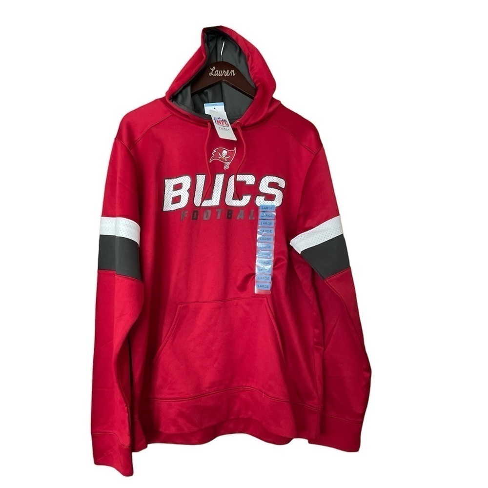 NWT NFL Team Apparel Men’s Large Tampa Bay Buccaneers Hoodie
